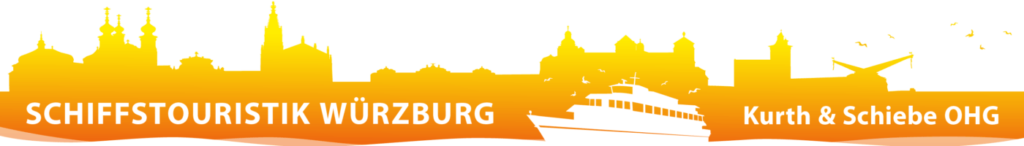 Logo der Schiffstouristik Würzburg mit Skyline der Altstadt